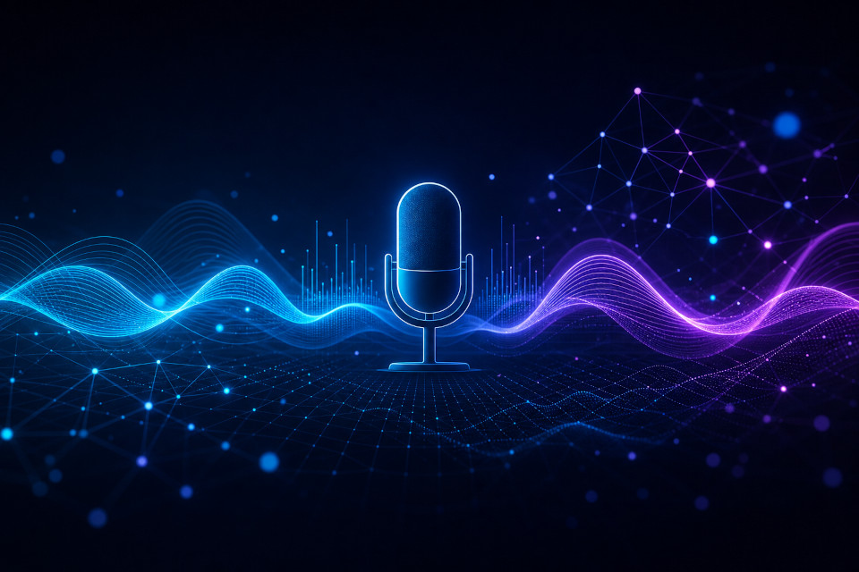 AI 语音与智能交互概念图